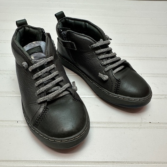 Camper gray kids zip hightop sneakers/booties size 27 - Picture 1 of 7